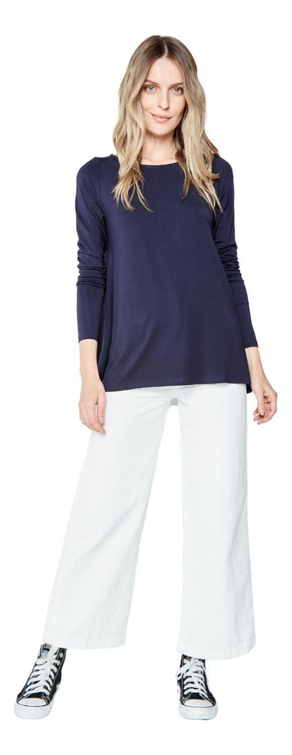 Polera Bianca Campana Azul-6