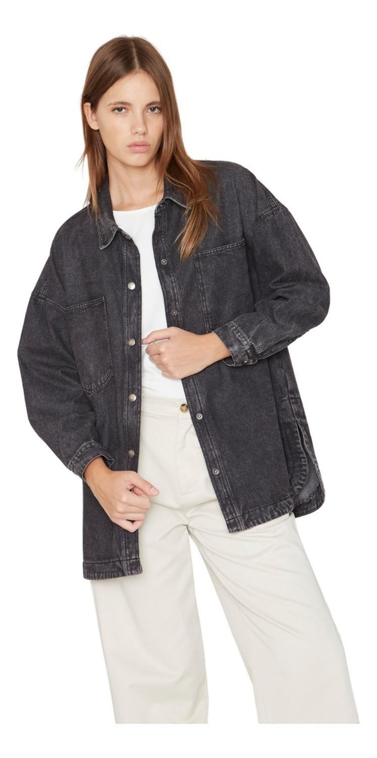 Chaqueta Denim Negra Jacinta Tienda-0