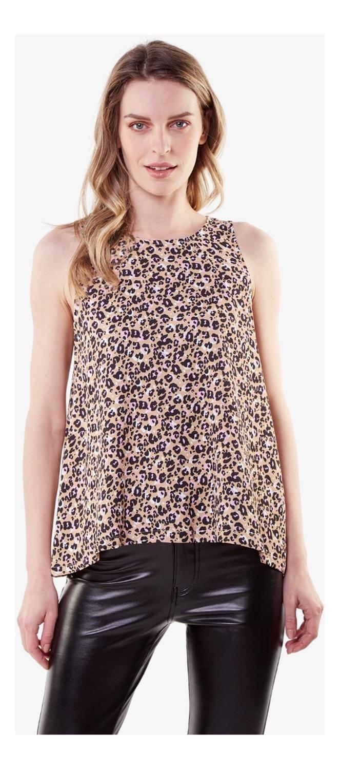 Polera Bianca Animal Print-0