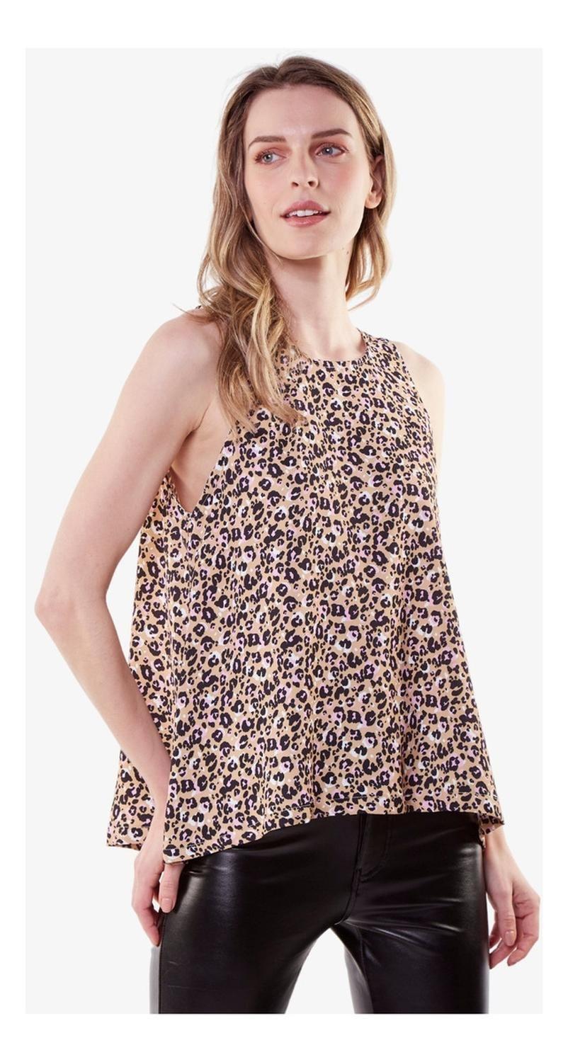 Polera Bianca Animal Print-1