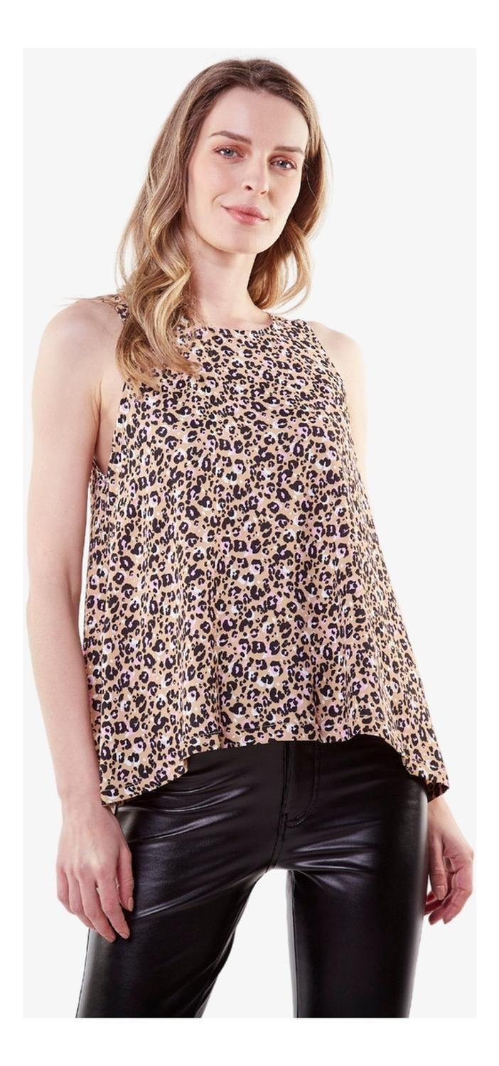 Polera Bianca Animal Print-4