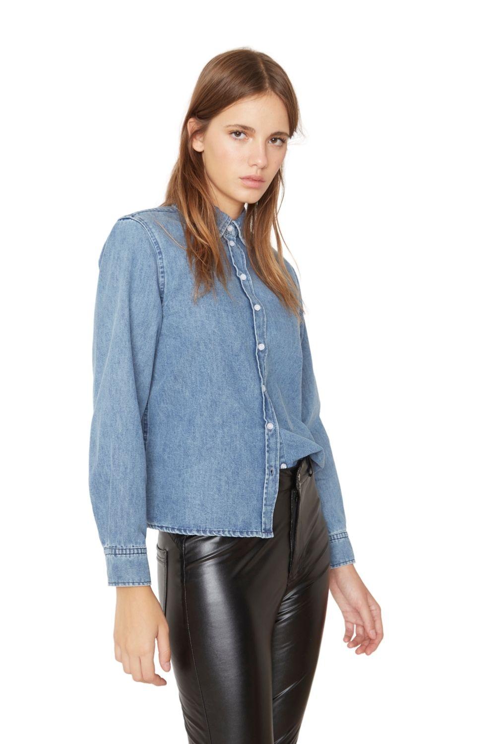 Camisa Denim azul-0