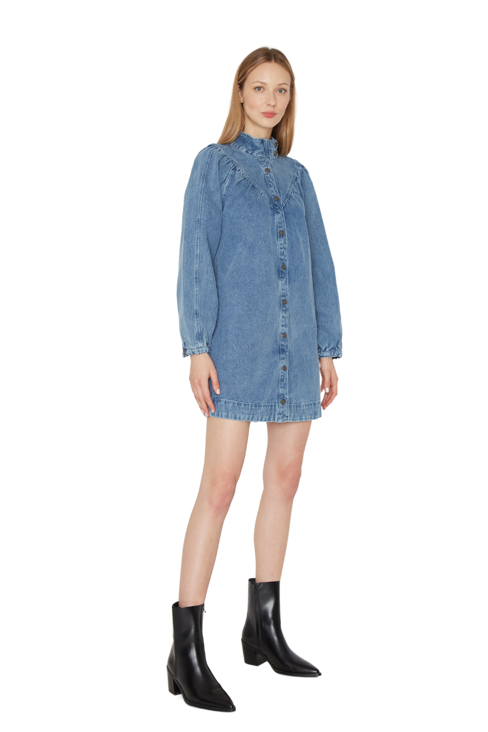 Vestido Denim Porter azul Jacinta Tienda-2
