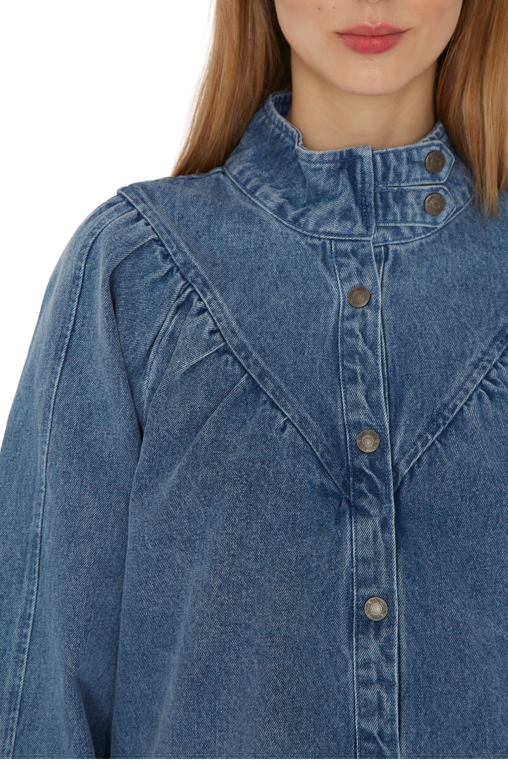 Vestido Denim Porter azul Jacinta Tienda-6