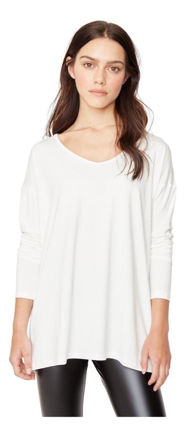 Polera Alana En V Blanca Jacinta Tienda-0