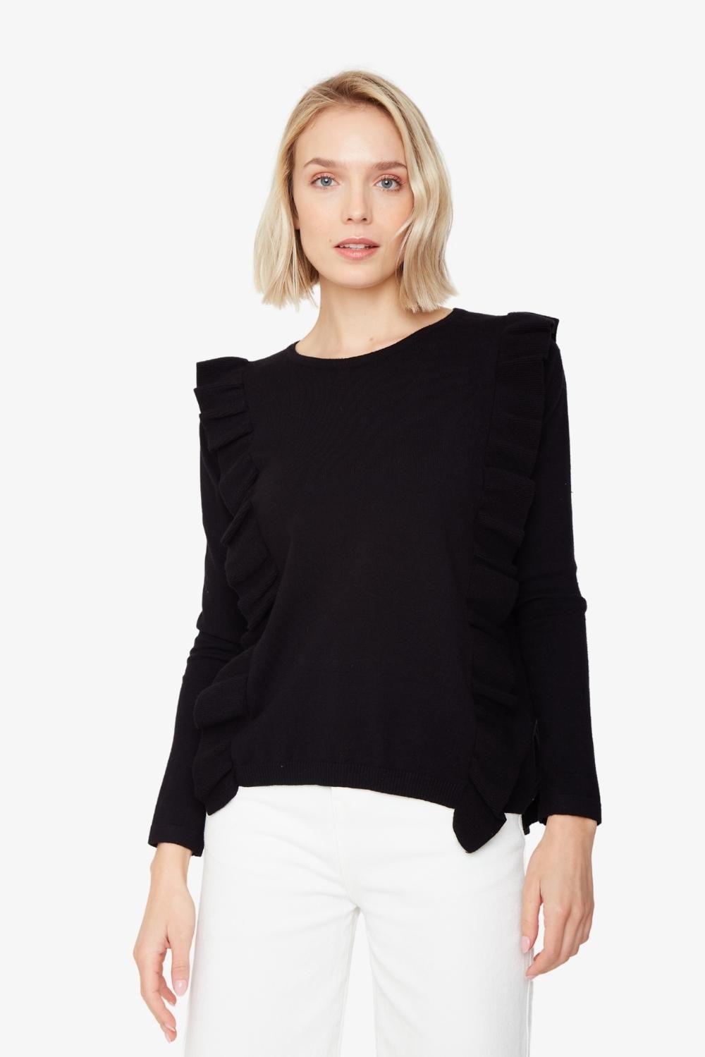 Chaleco Juanita negro Jacinta Tienda-1