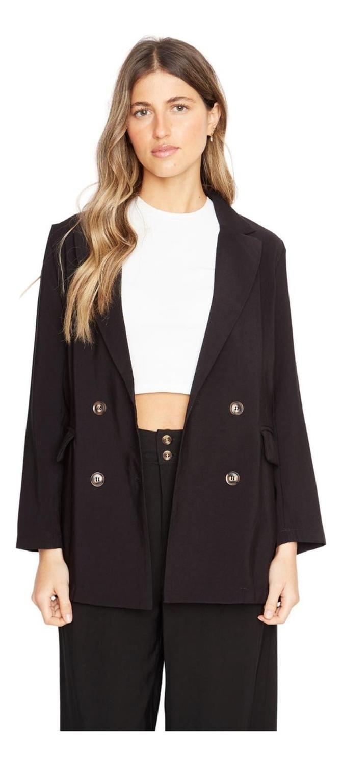 Blazer Laura Ii Negro Jacinta Tienda-0