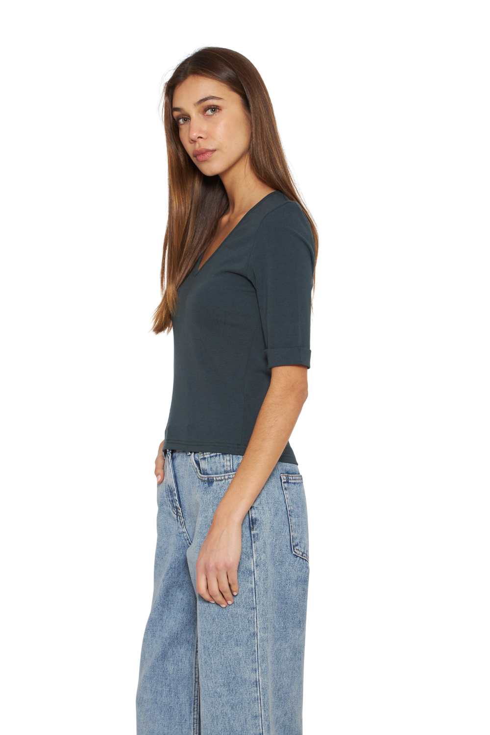 Polera Cami petróleo Jacinta Tienda-4