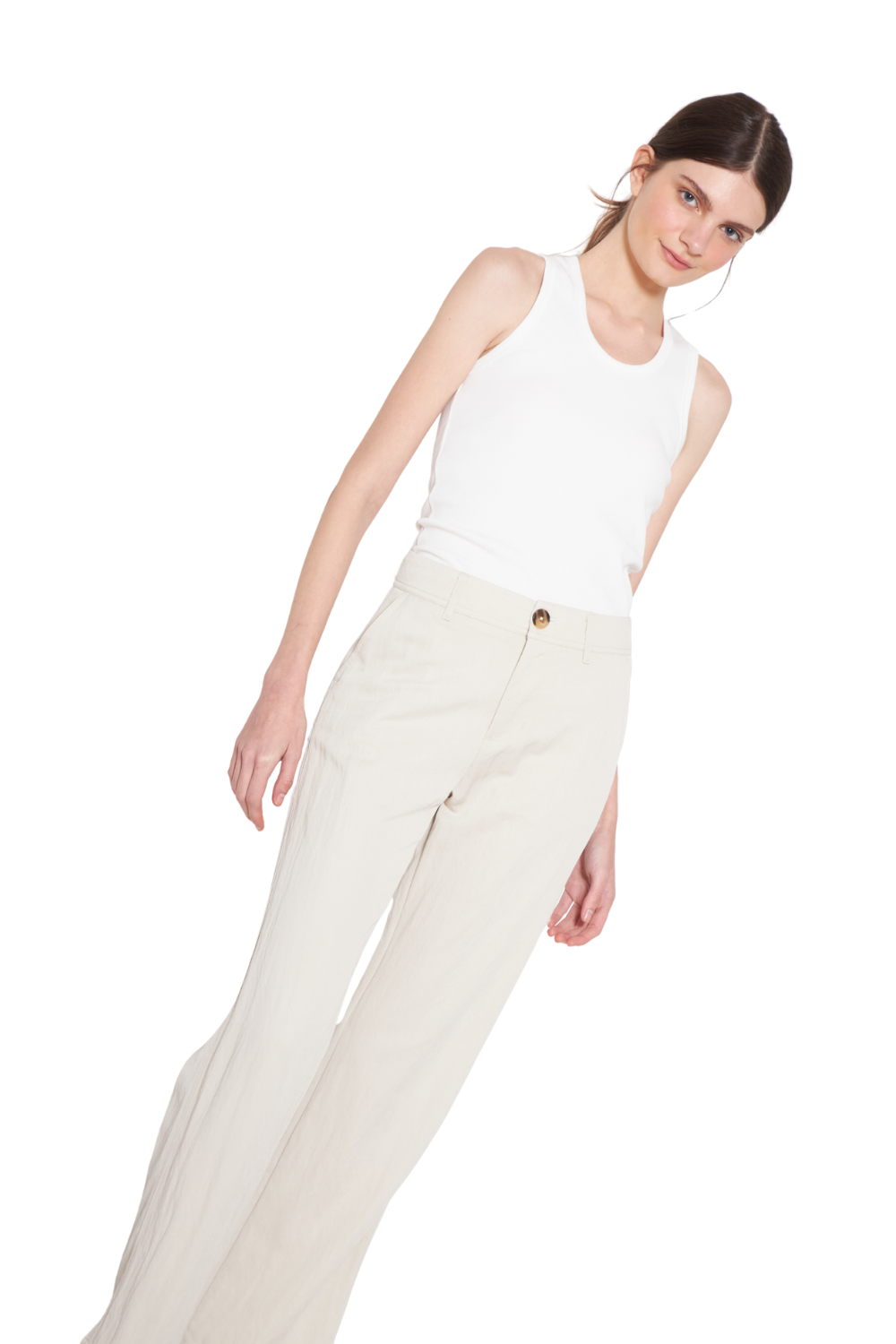 Pantalón Ema crudo Jacinta Tienda-2