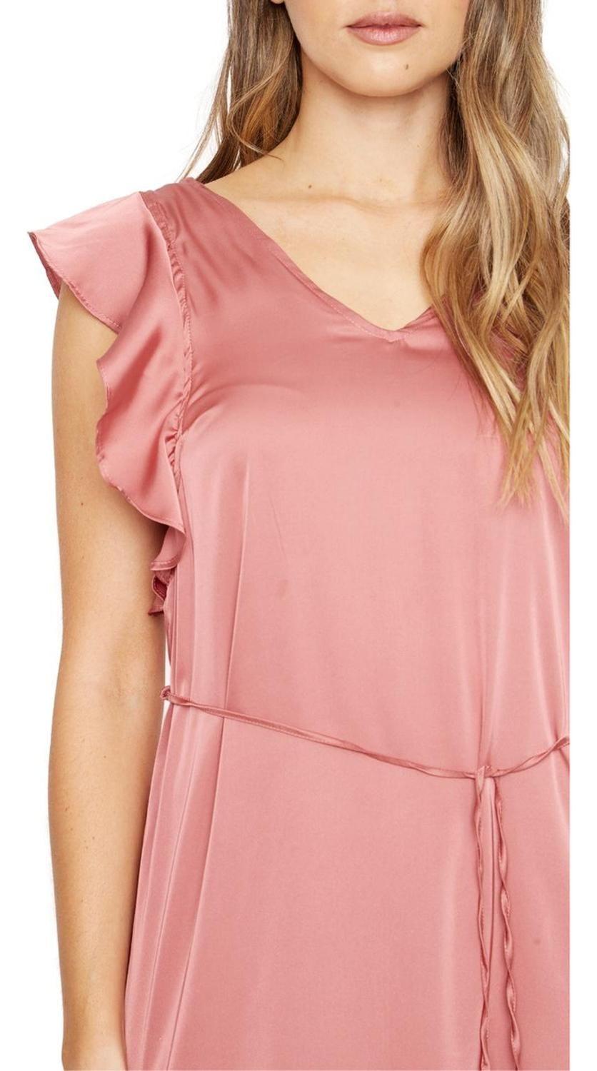 Vestido Zu Satin Cobre Jacinta Tienda-6