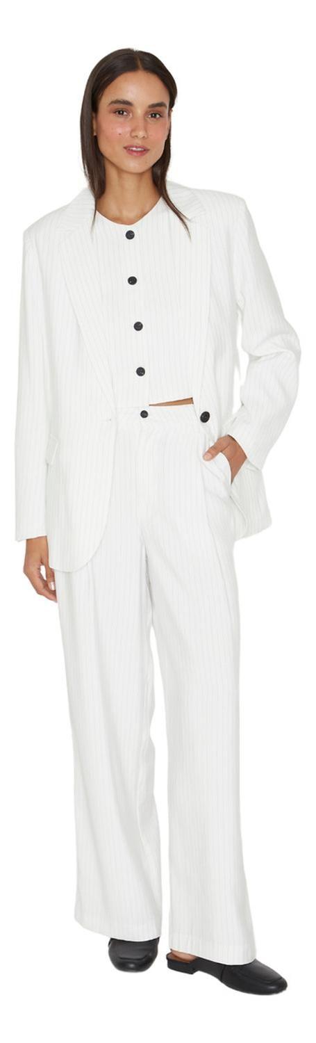 Vest Oxford Rayas Blanco Jacinta Tienda-3