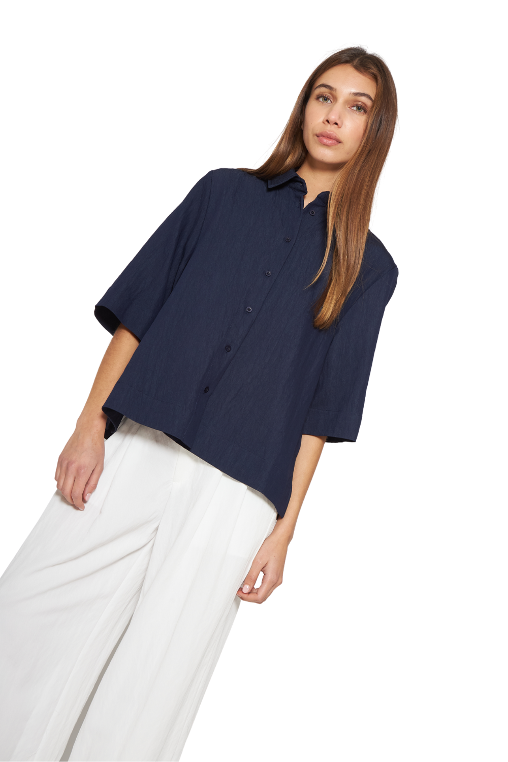 Blusa Lena azul Jacinta Tienda-2