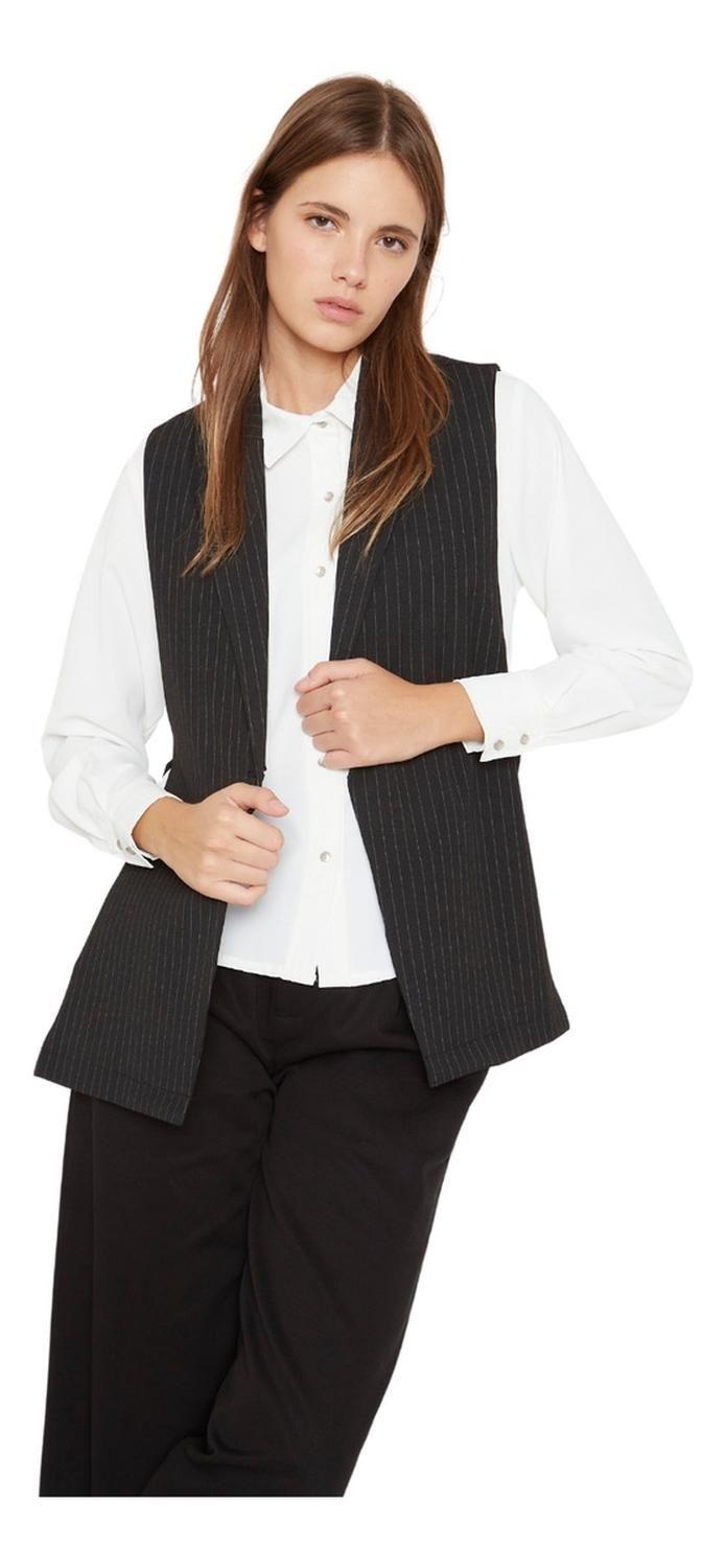 Blazer Owen Rayas Gris Jacinta Tienda-3