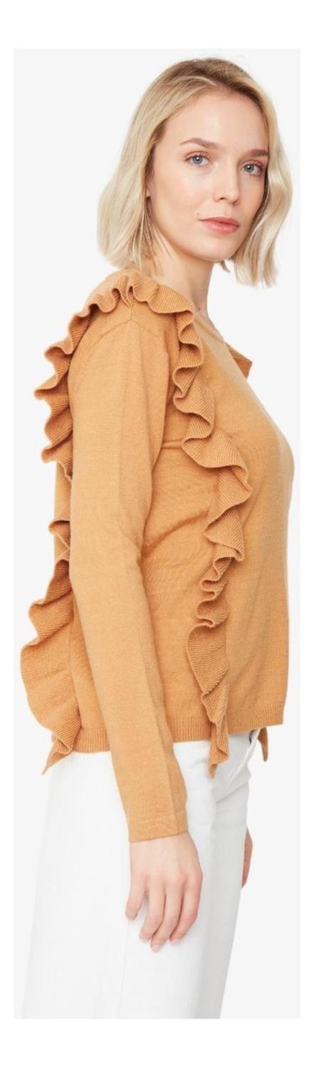 Chaleco Juanita Camel Jacinta Tienda-2