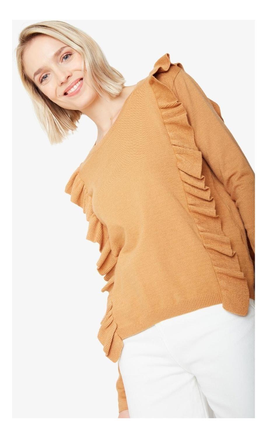 Chaleco Juanita Camel Jacinta Tienda-4