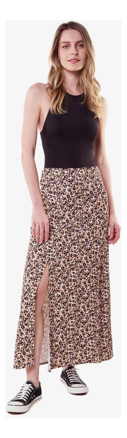 Falda Jane Animal Print Cheetah Jacinta Tienda-0