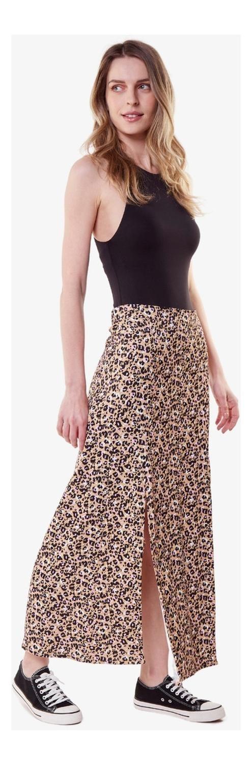 Falda Jane Animal Print Cheetah Jacinta Tienda-1