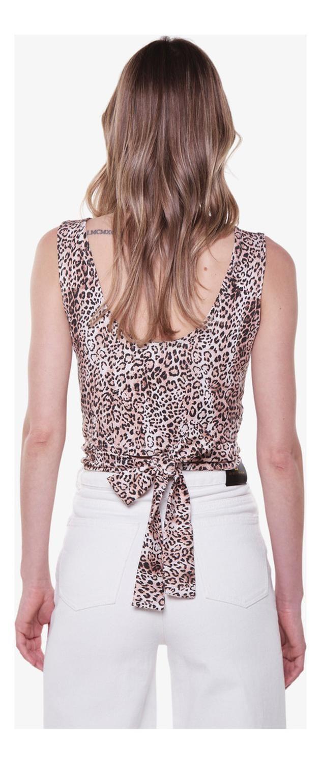Polera Gracia Crop Animal Print Lazo-3