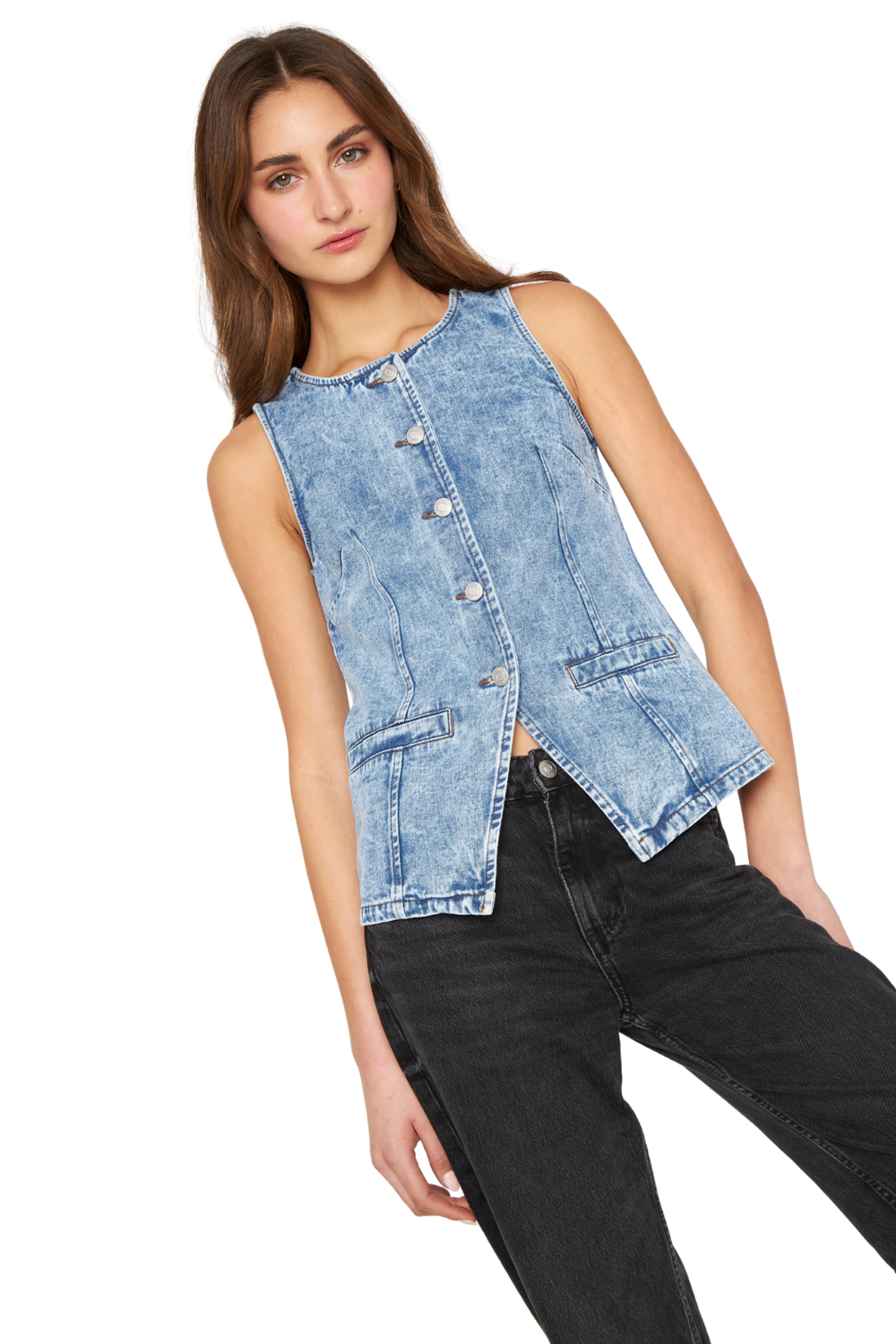 Vest Alicia azul Jacinta Tienda-4