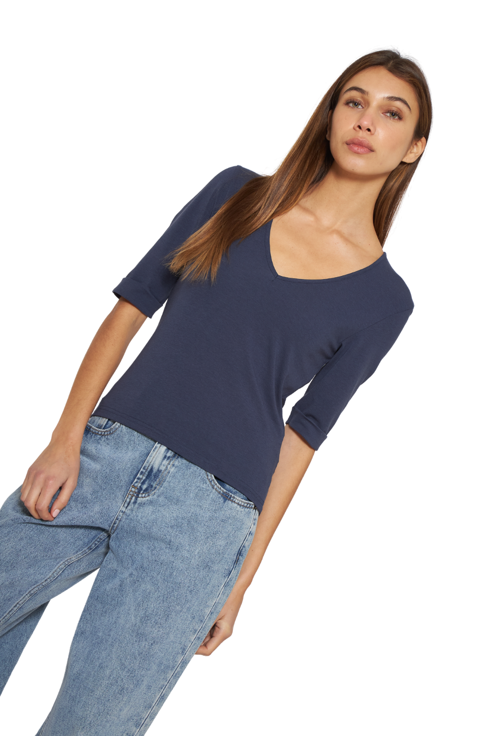 Polera Cami azul Jacinta Tienda-3