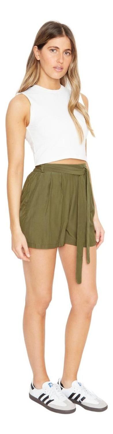 Short Greta Con Lazo Iii Verde Jacinta Tienda-1