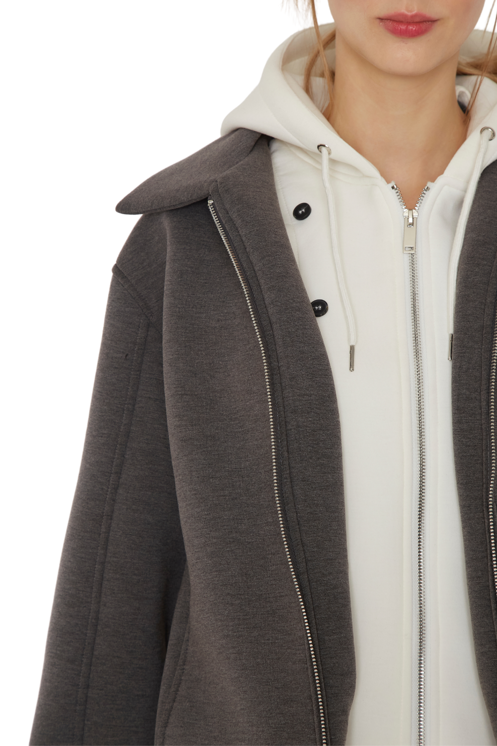 Bomber Hoodie gris Jacinta Tienda-6