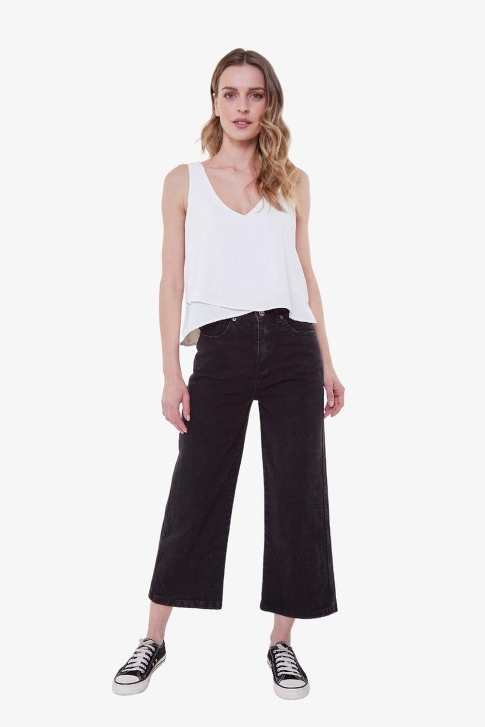 Polera Sara Sin Mangas Blanca-5