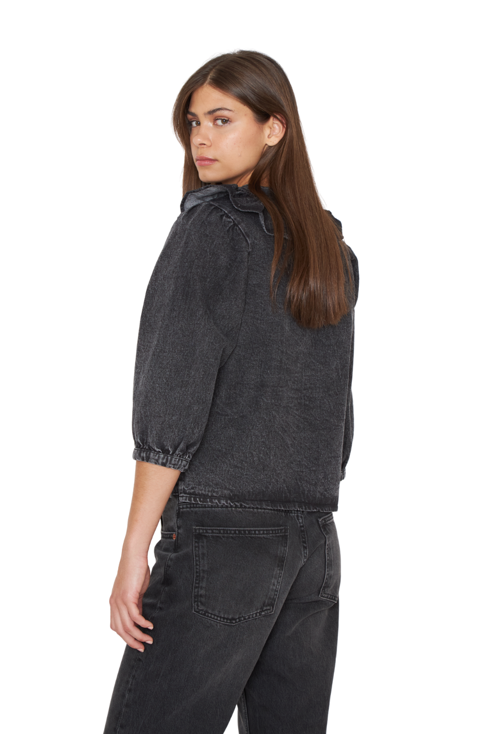 Blusa Celine negra Jacinta Tienda-4