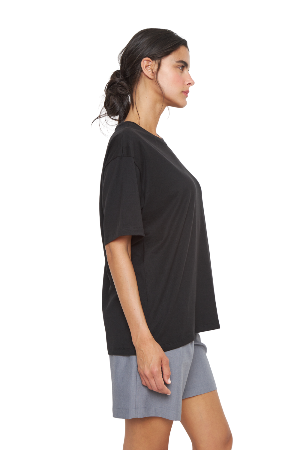 Polera Jacinta Pima Oversize negra Jacinta Tienda-2