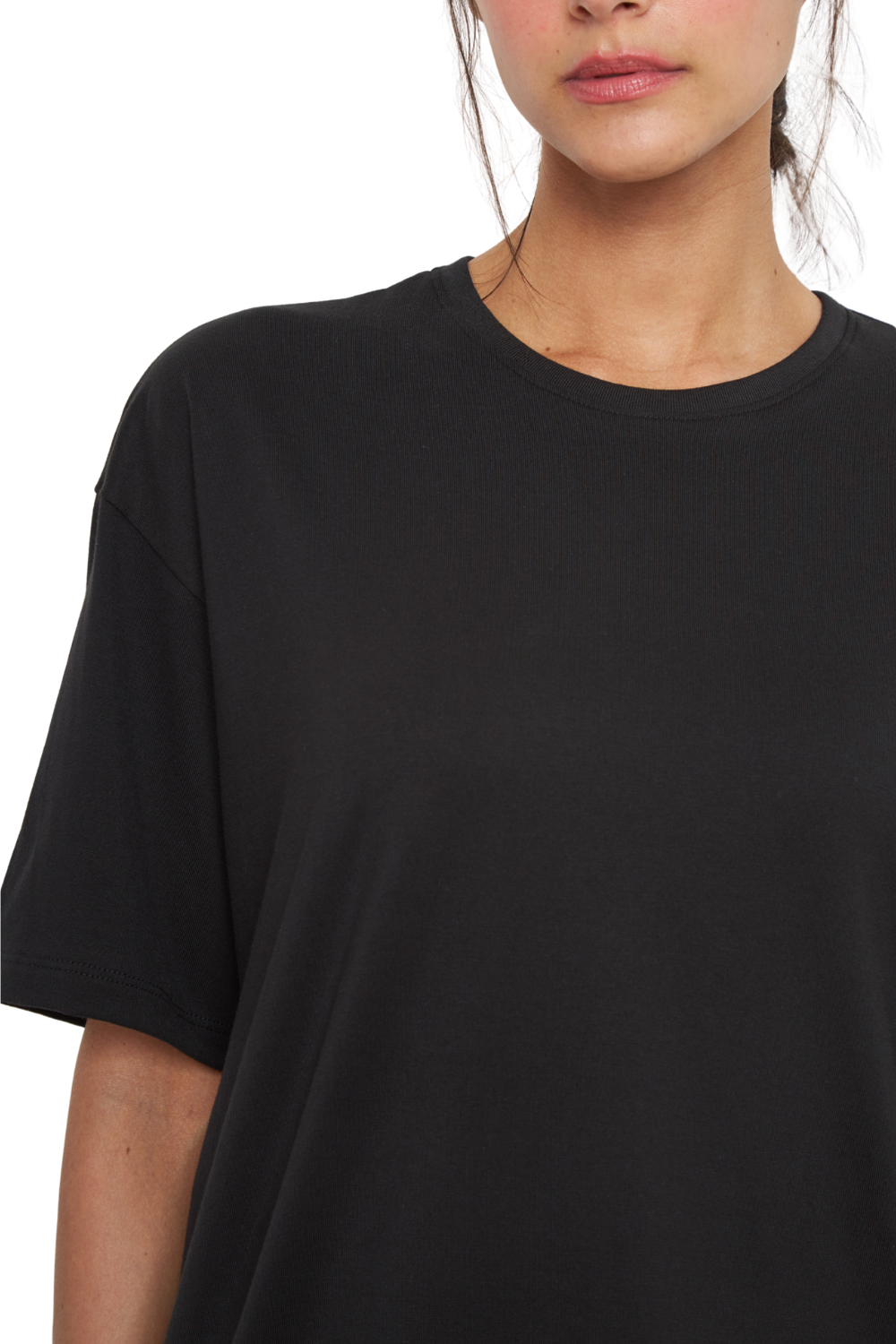 Polera Jacinta Pima Oversize negra Jacinta Tienda-5