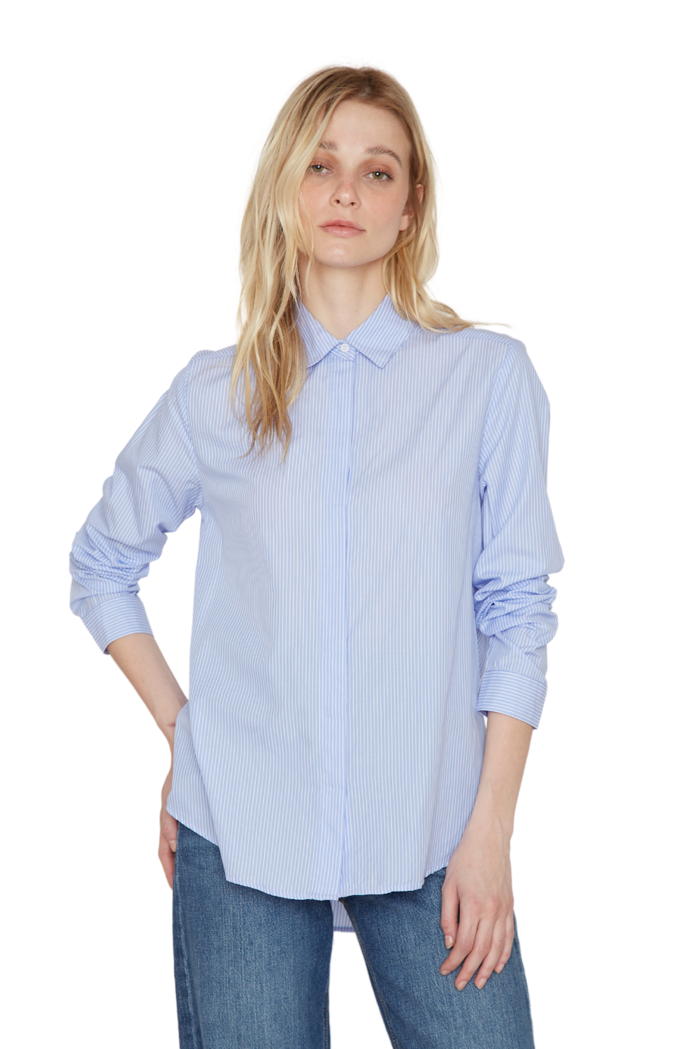 Camisa Cleo Azul Jacinta Tienda-0