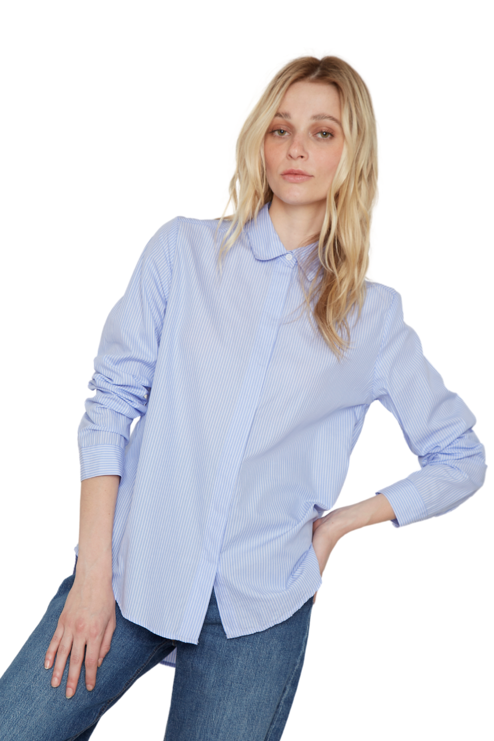 Camisa Cleo Azul Jacinta Tienda-4
