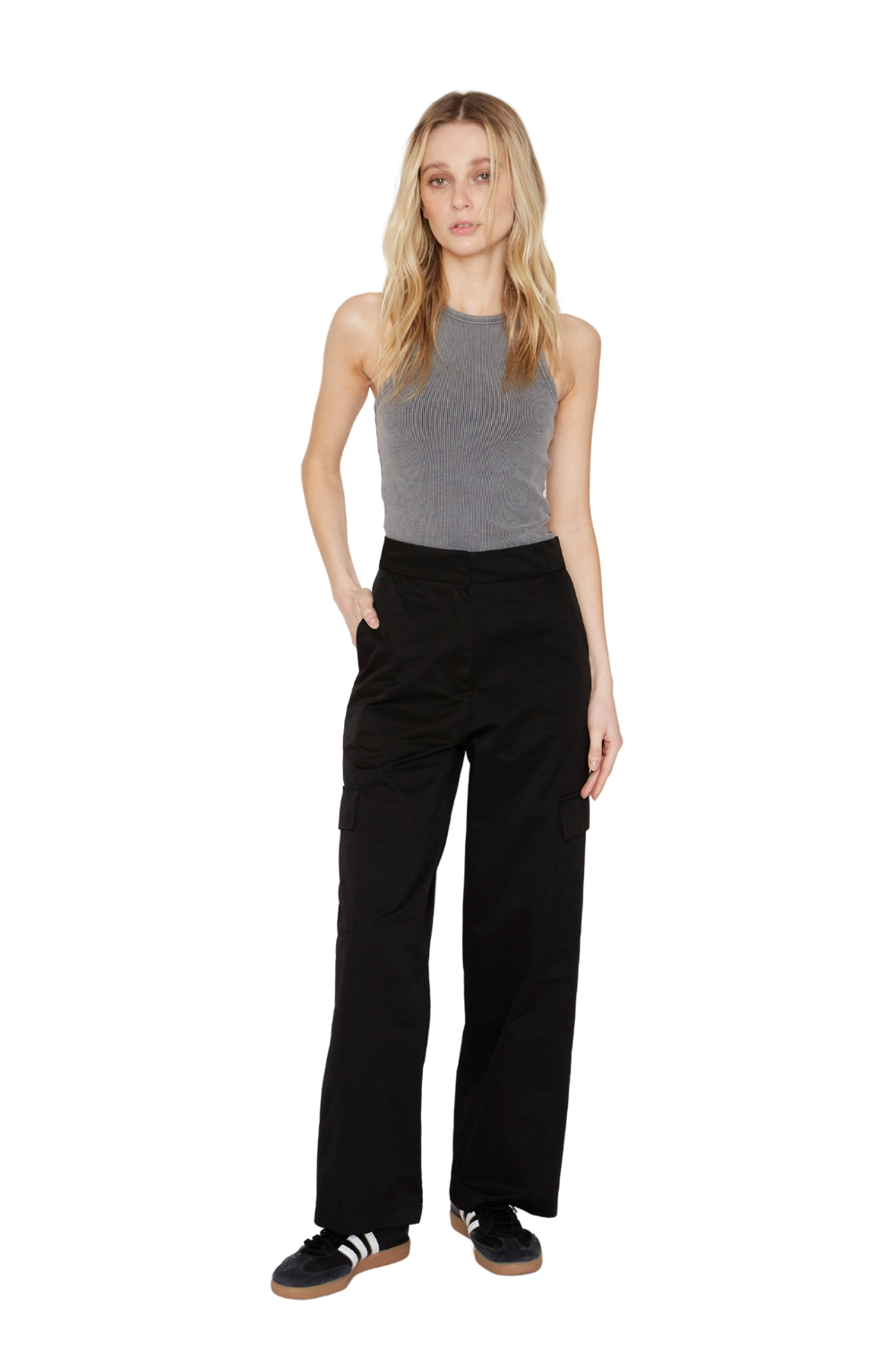 Pantalón Cargo Negro Jacinta Tienda-1