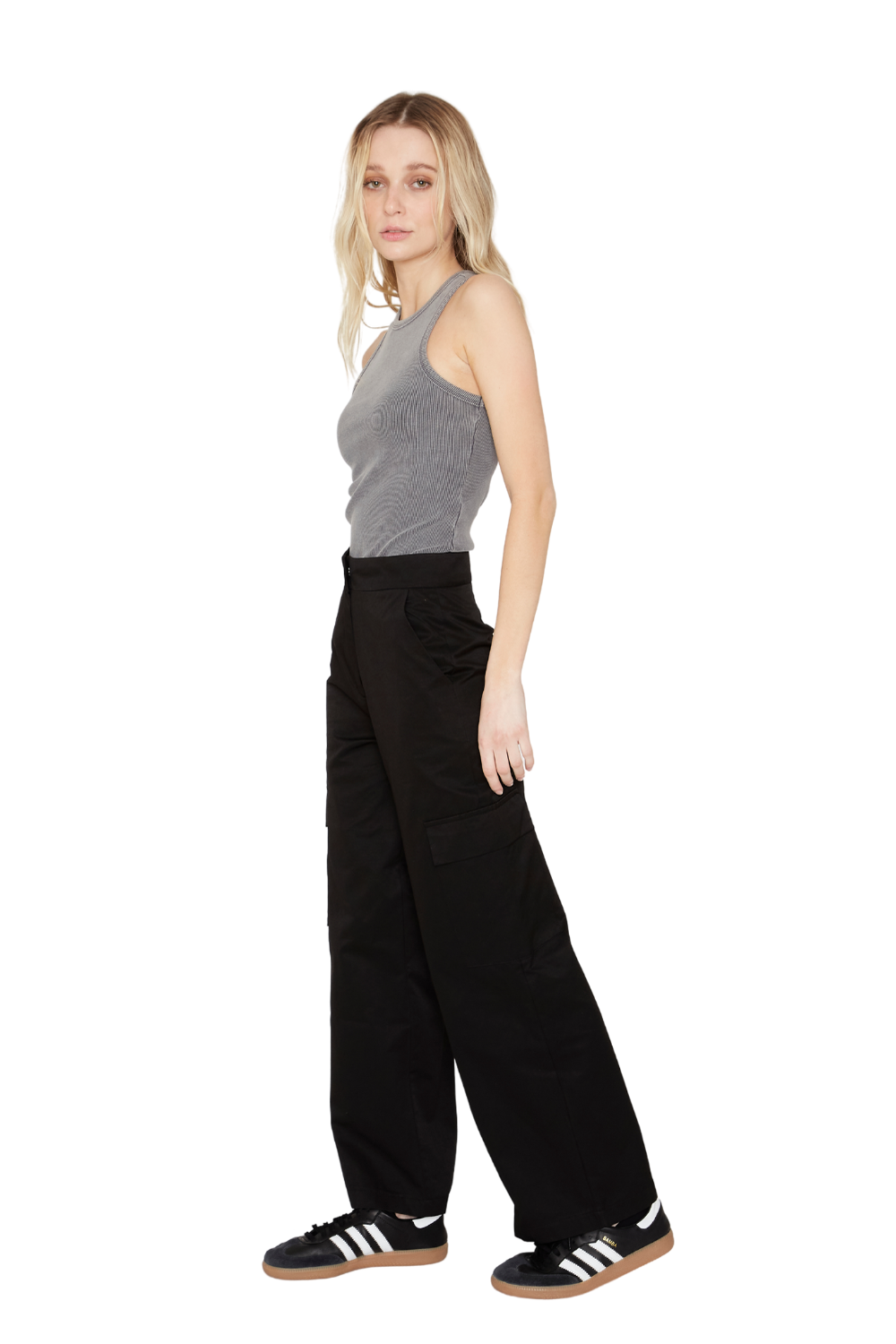 Pantalón Cargo Negro Jacinta Tienda-2