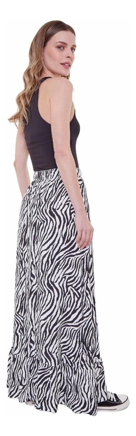 Falda Sara Ii Zebra Print  XL negro XXL negro-2