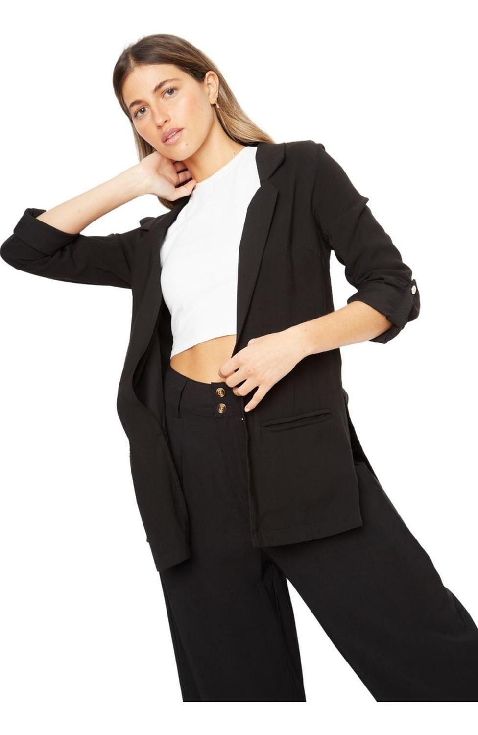 Blazer Olivia Ii Negro Jacinta Tienda-1