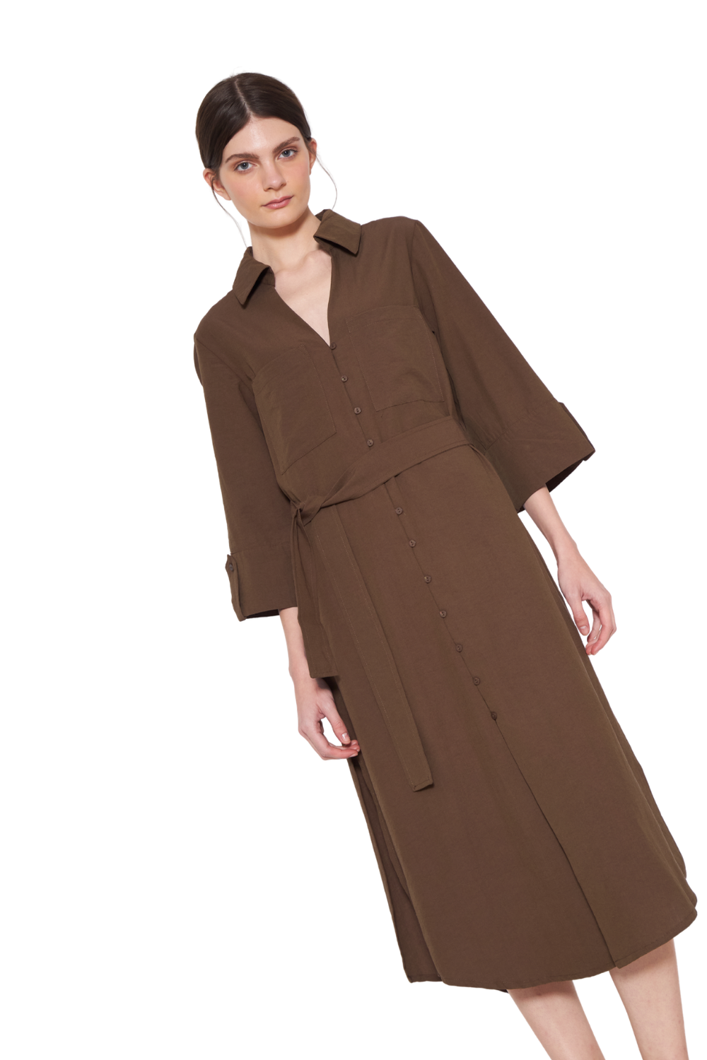 Vestido Amalia café Jacinta Tienda-2
