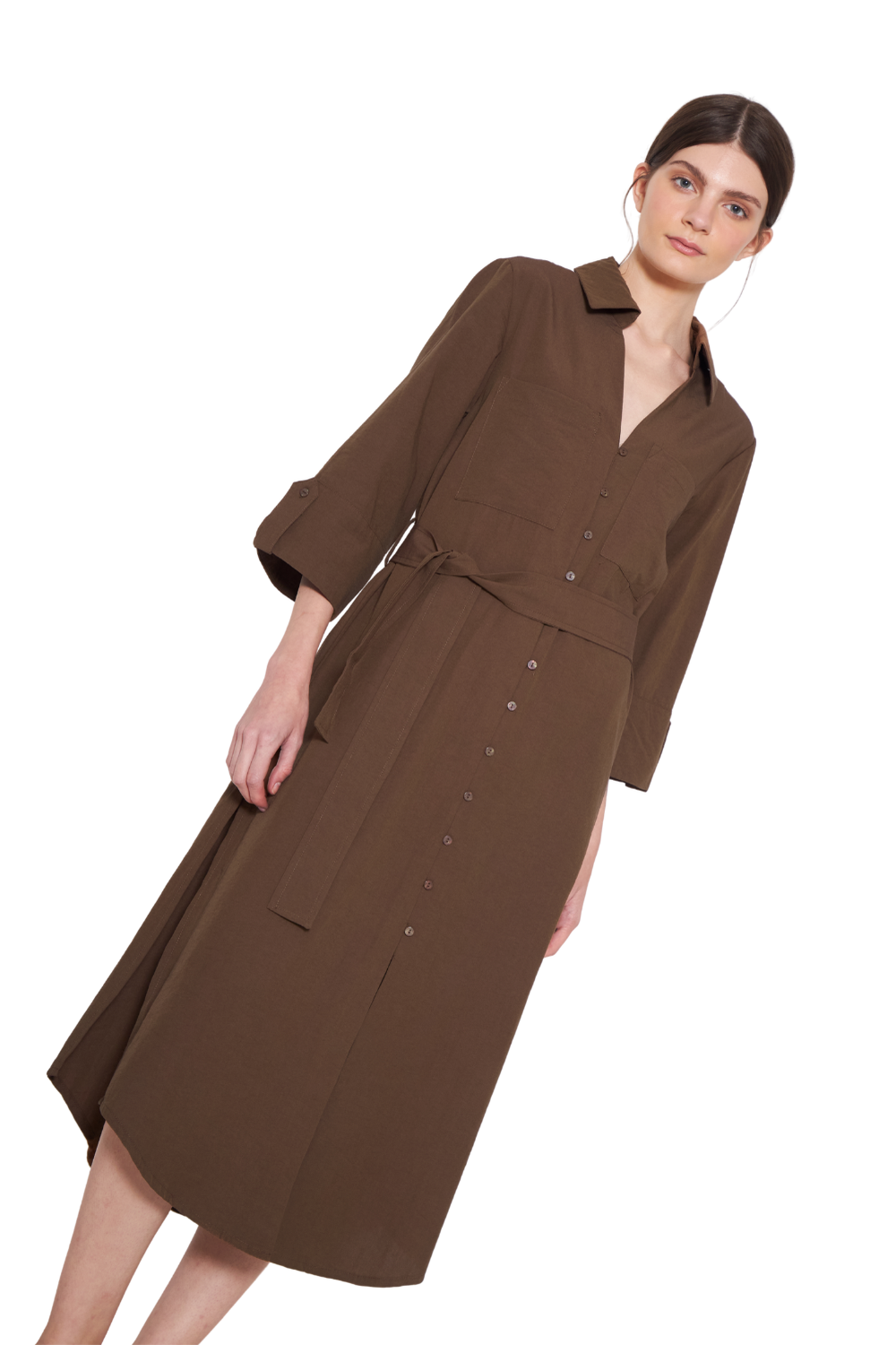 Vestido Amalia café Jacinta Tienda-3