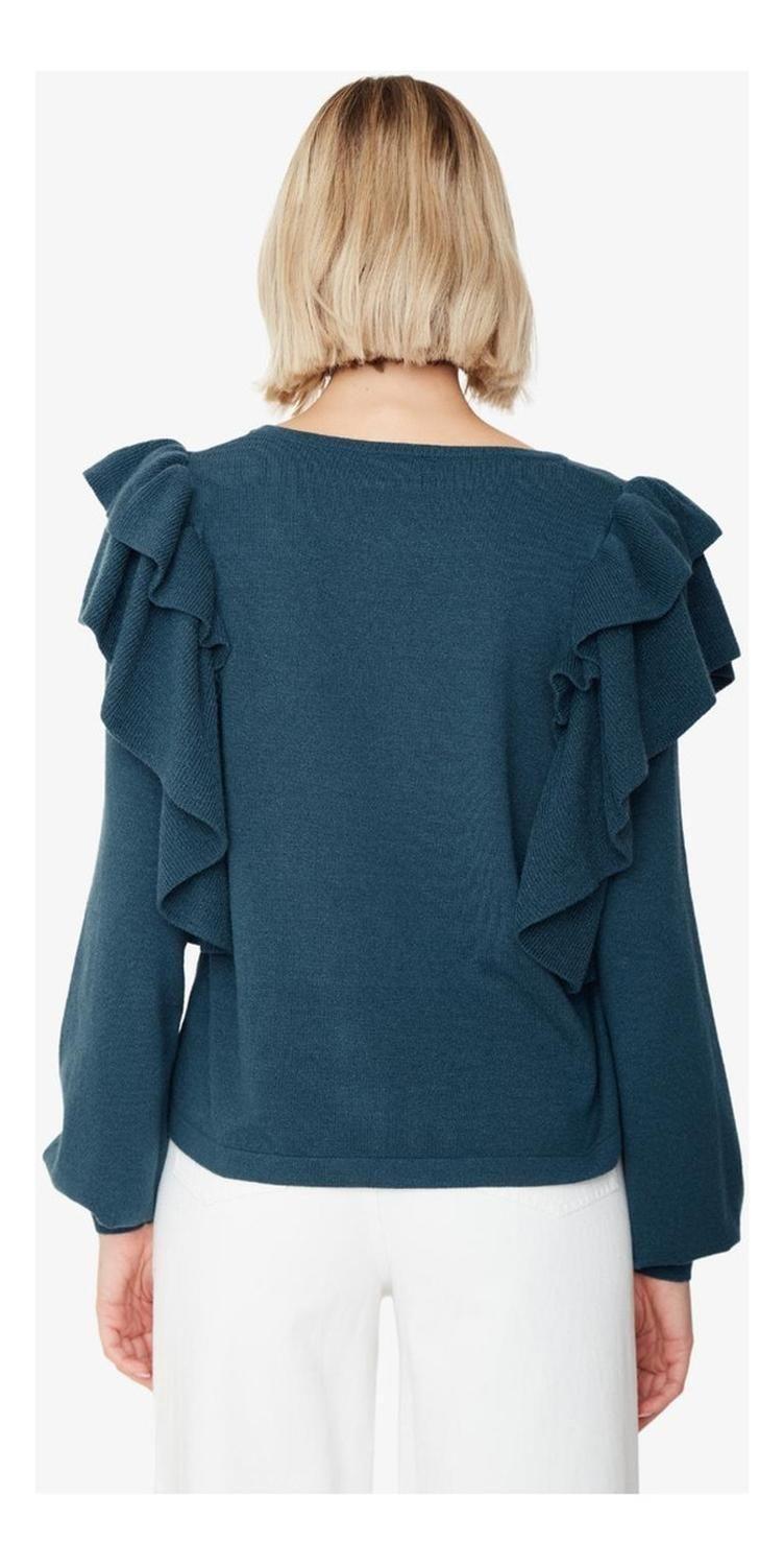 Chaleco Olimpia Doble Petróleo Jacinta Tienda-4