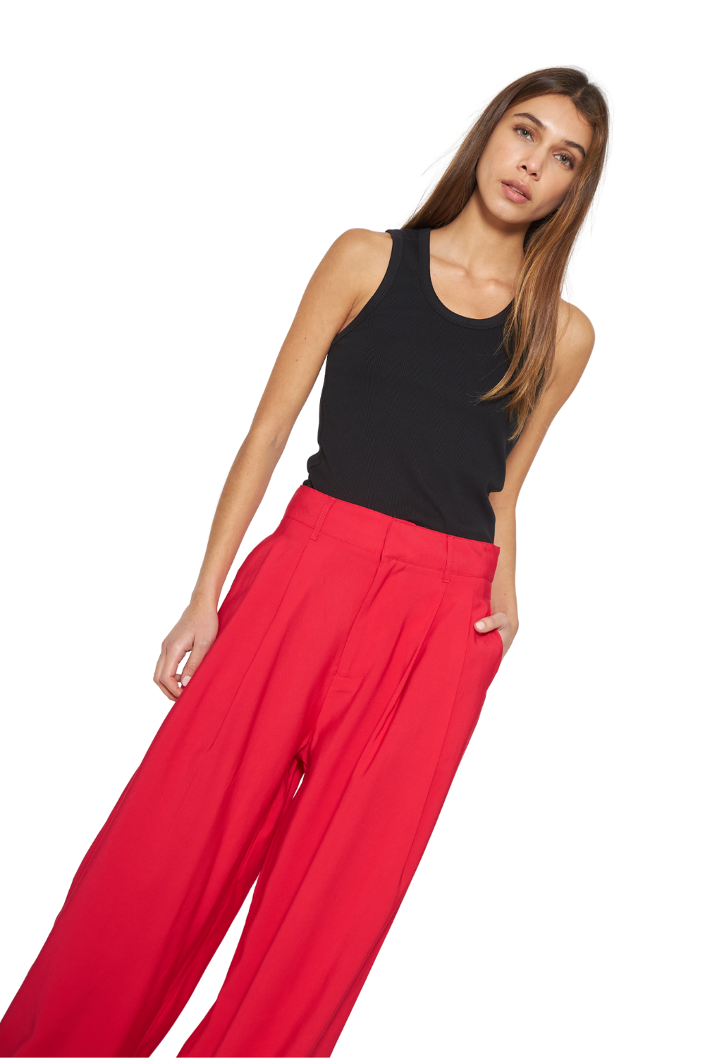 Pantalón Mila coral Jacinta Tienda-3