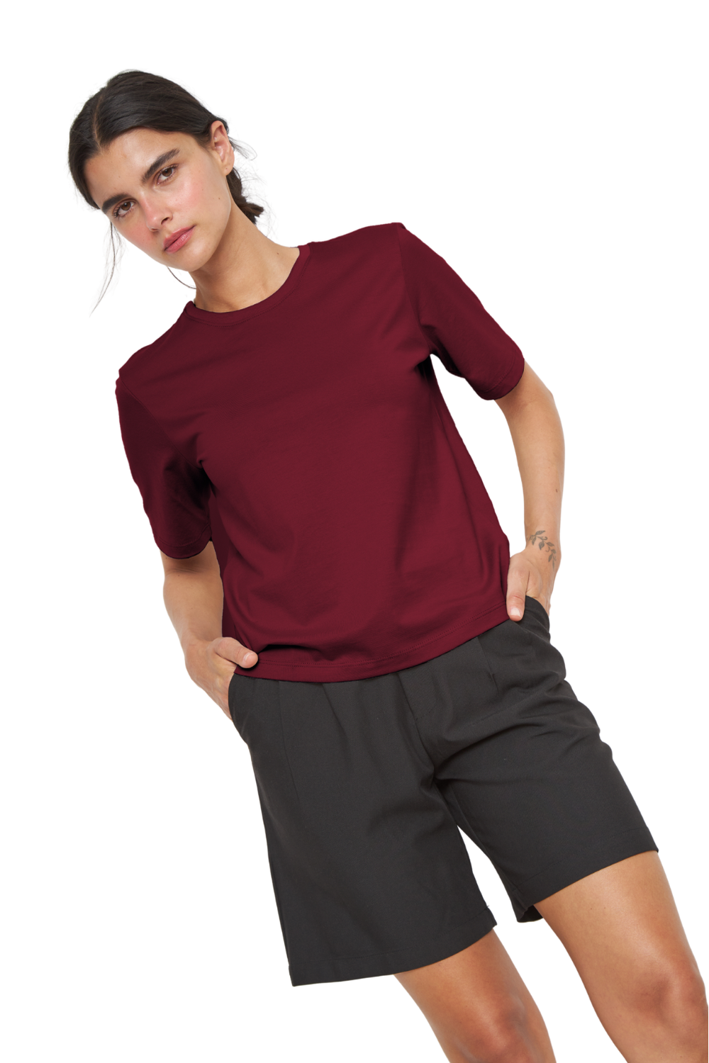 Polera Jacinta Pima burdeo Jacinta Tienda-2
