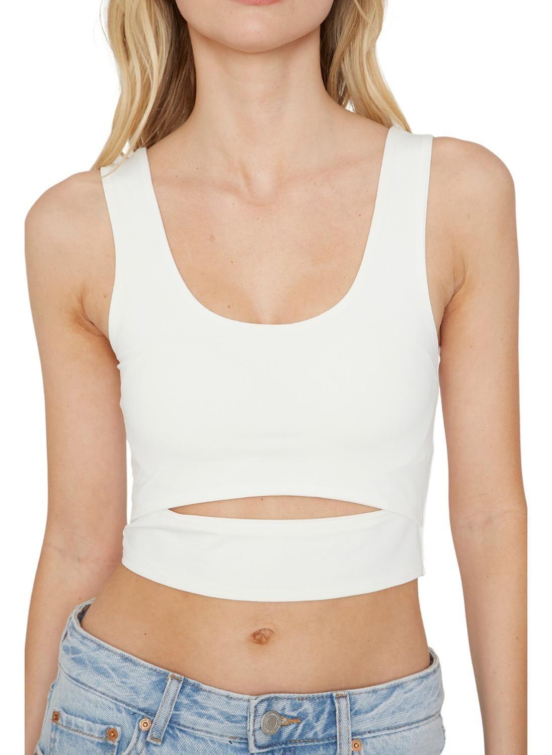 Croptop Cut Out Blanco Jacinta Tienda-4