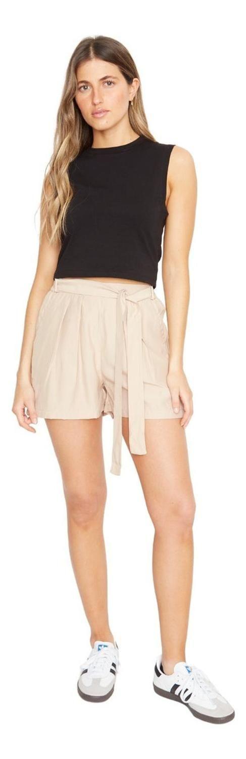 Short Greta Con Lazo Iii Crudo Jacinta Tienda-0