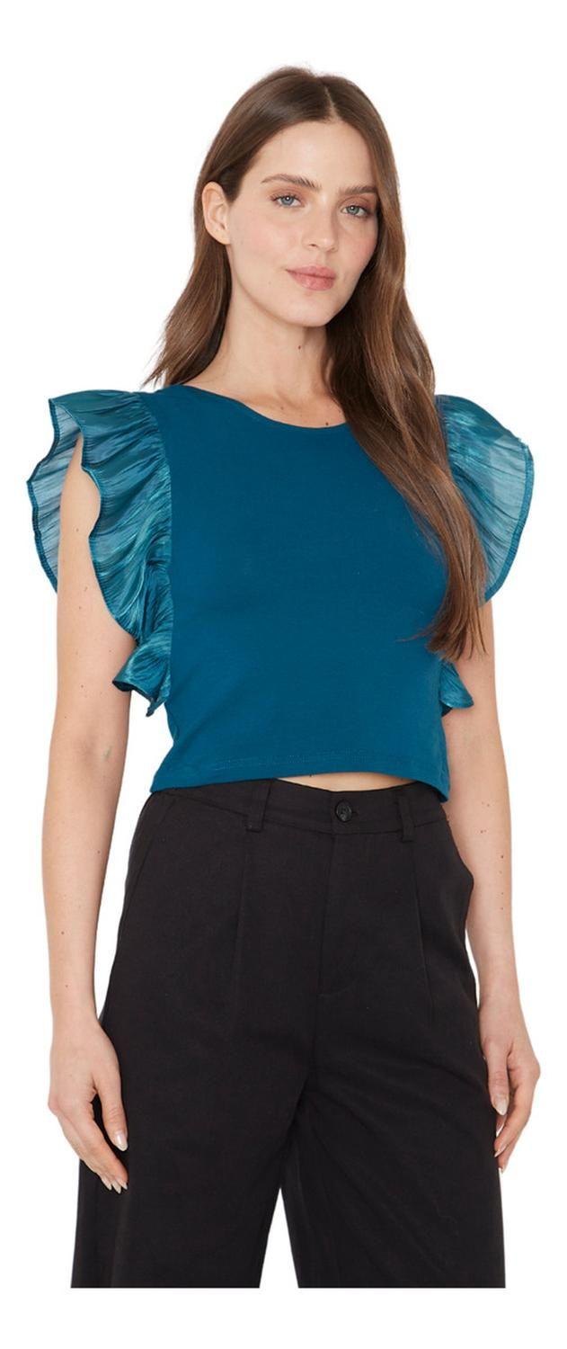 Polera Olimpia Verano Bright Ii Petróleo Jacinta Tienda-2