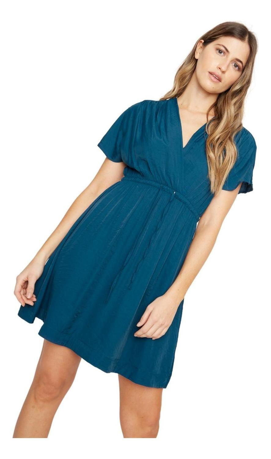 Vestido Luci Petróleo Jacinta Tienda-0