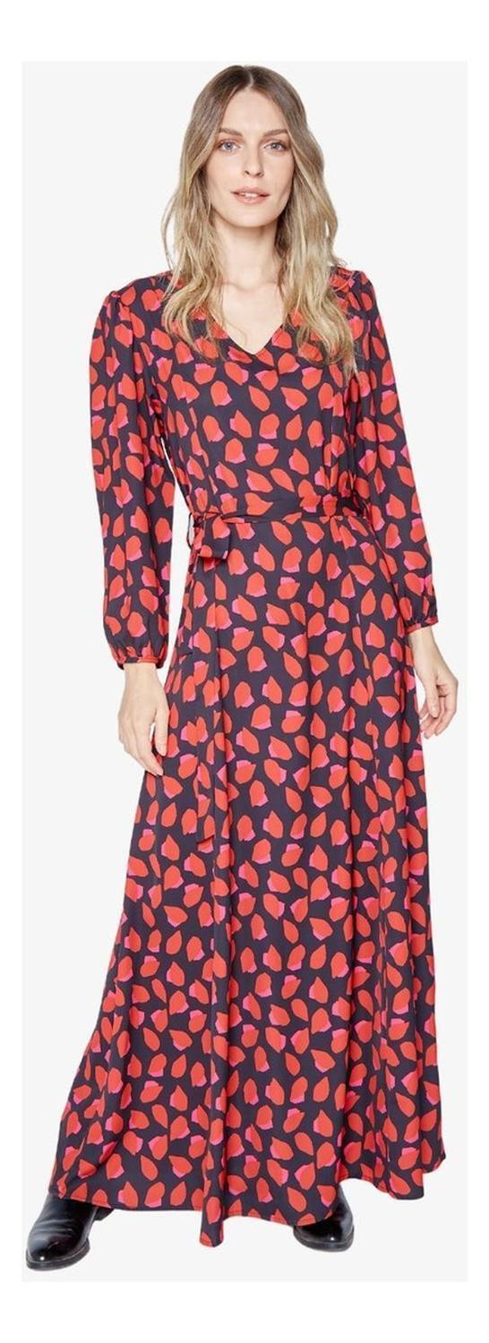 Vestido Blanca Petals Print Jacinta Tienda-0