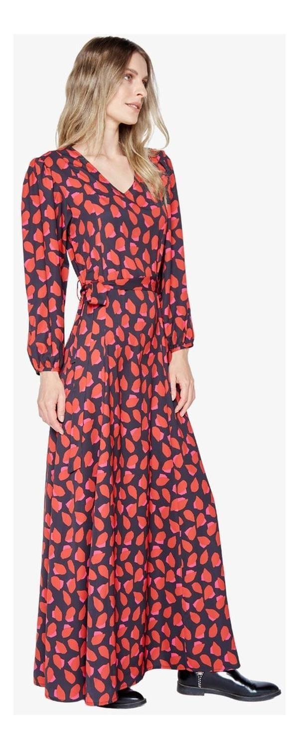 Vestido Blanca Petals Print Jacinta Tienda-2