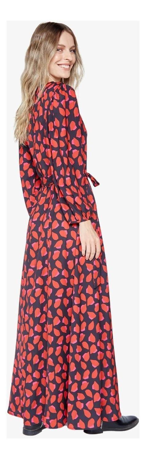 Vestido Blanca Petals Print Jacinta Tienda-3