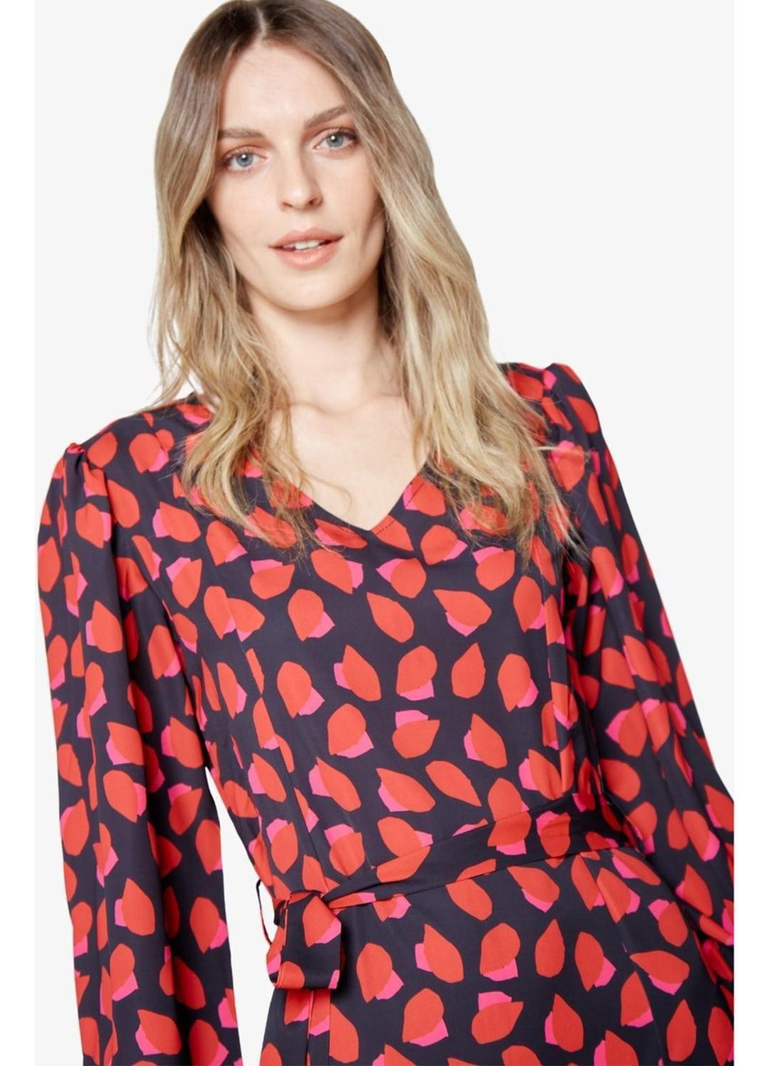 Vestido Blanca Petals Print Jacinta Tienda-5