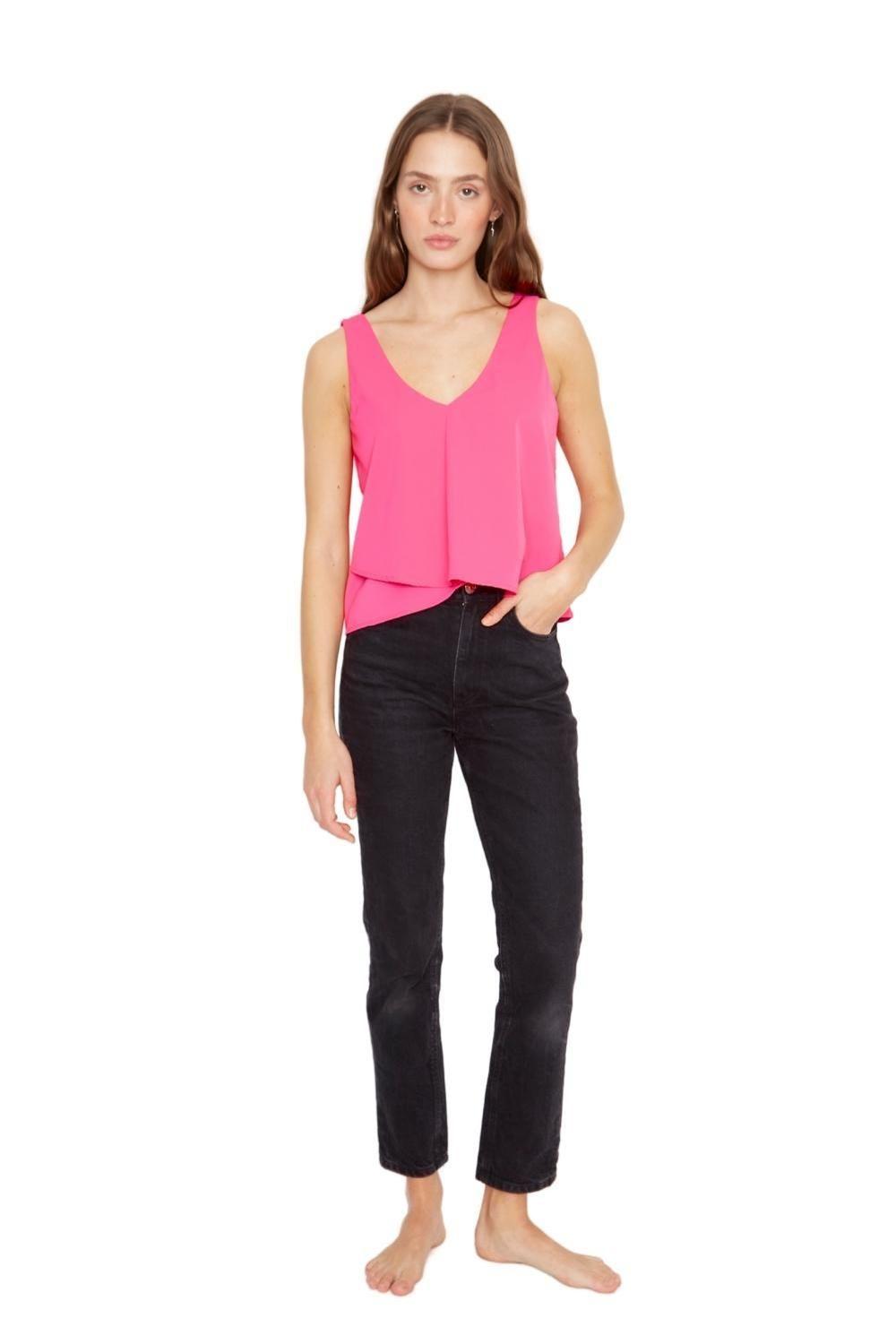 Polera Sara sin mangas III rosada Jacinta Tienda-3